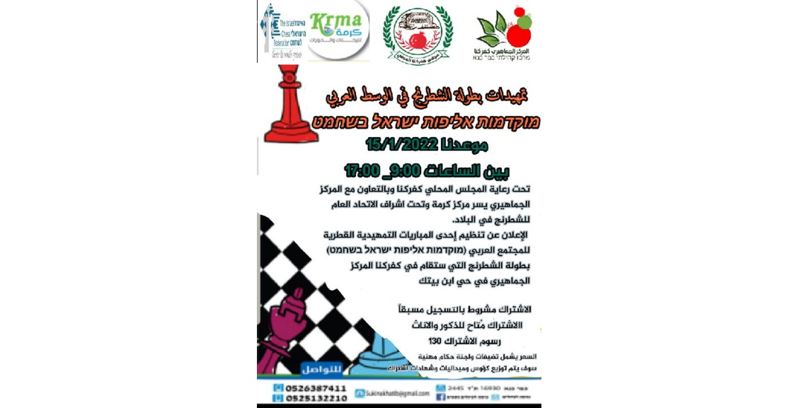 מוקדמות אליפות ישראל לנוער במגזר הערבי - כפר כנא